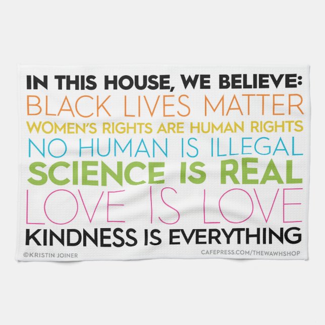 "In This House" kitchen towel (Horizontal)