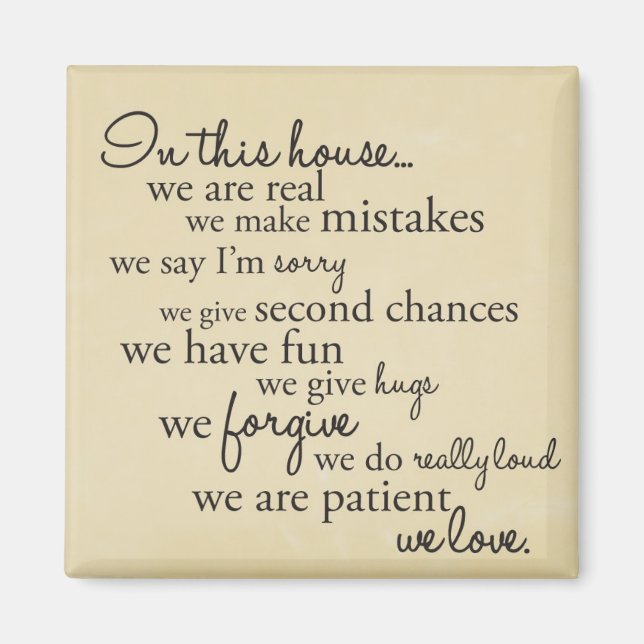 In this house... magnet (Front)