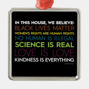 In This House Square Ornament