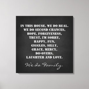 In this House We Do Family Quote Print