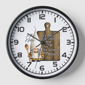 In This Kitchen We Bake Together Clock