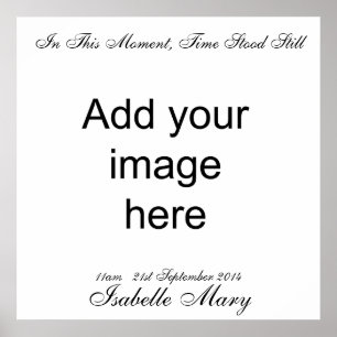 In this moment, time stood still - Wall Art