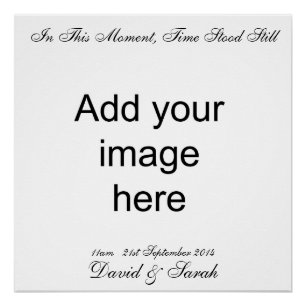 In this moment, time stood still - Wall Art