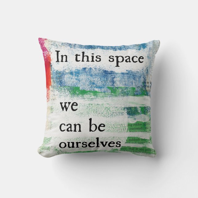 In This Space Throw Pillow (Front)