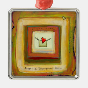 In Transition acceptance beautiful hopeful art Metal Ornament