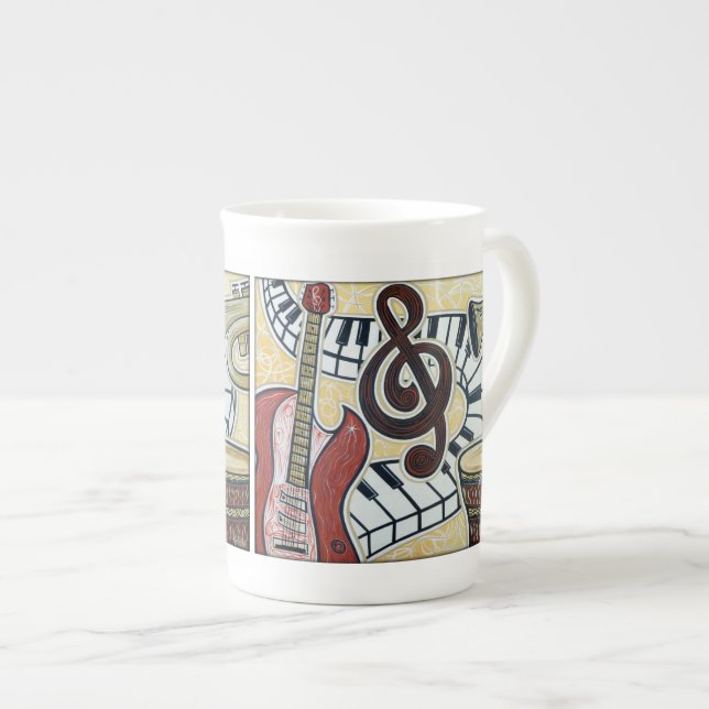 In Tune Bone China Mug (Front Right)