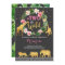 In Two The Wild Birthday Invitation Jungle Animals