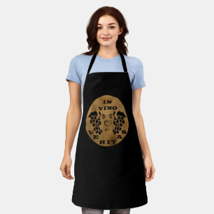 In vino veritas apron