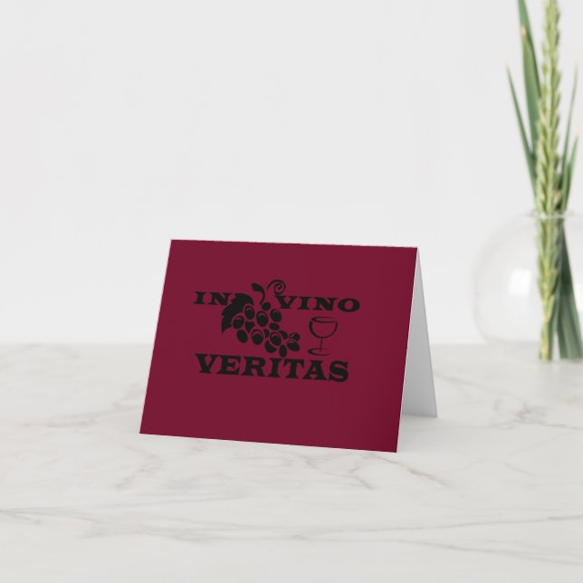 In vino veritas card (Front)