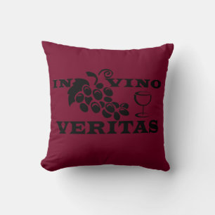 In vino veritas cushion