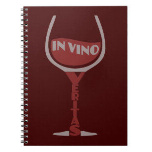 In Vino Veritas custom notebook