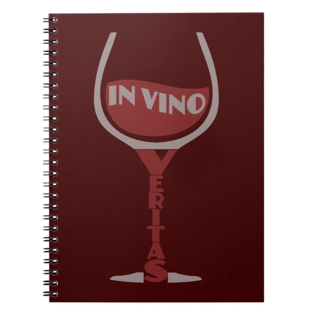 In Vino Veritas custom notebook (Front)