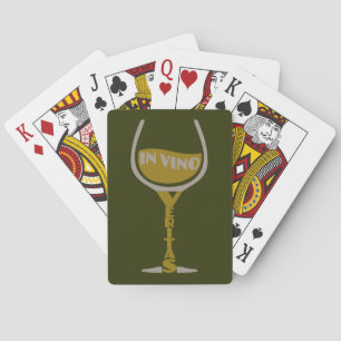 In Vino Veritas custom playing cards