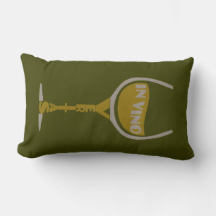 In Vino Veritas custom throw pillow