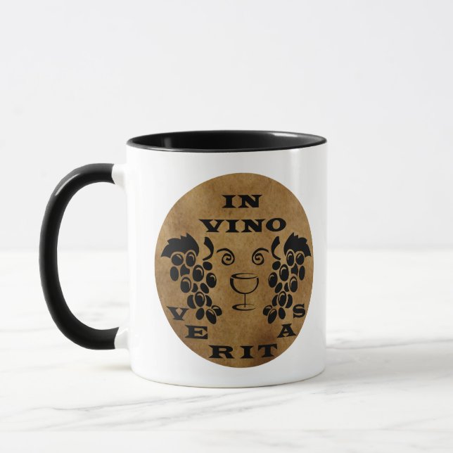 In vino veritas mug (Left)
