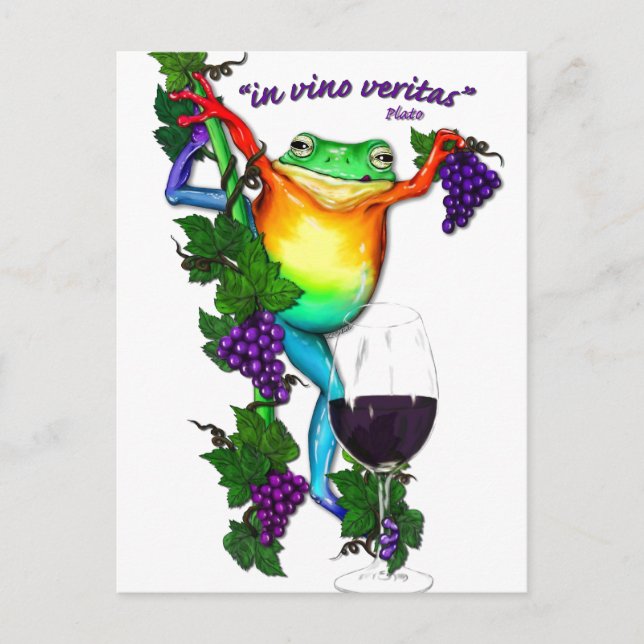 In Vino Veritas Postcard (Front)