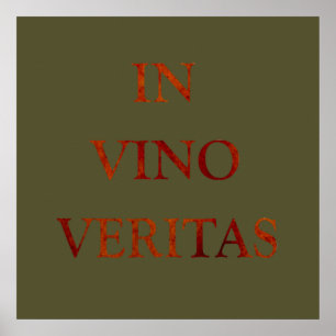 in vino veritas poster