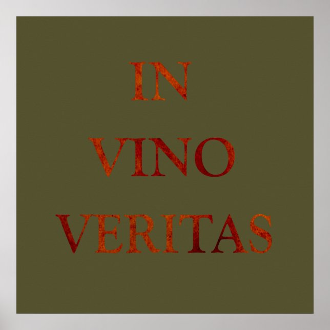 in vino veritas poster (Front)