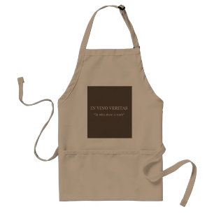 In vino veritas standard apron
