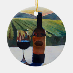 In Vino Veritas - The truth is in the wine Ceramic Tree Decoration