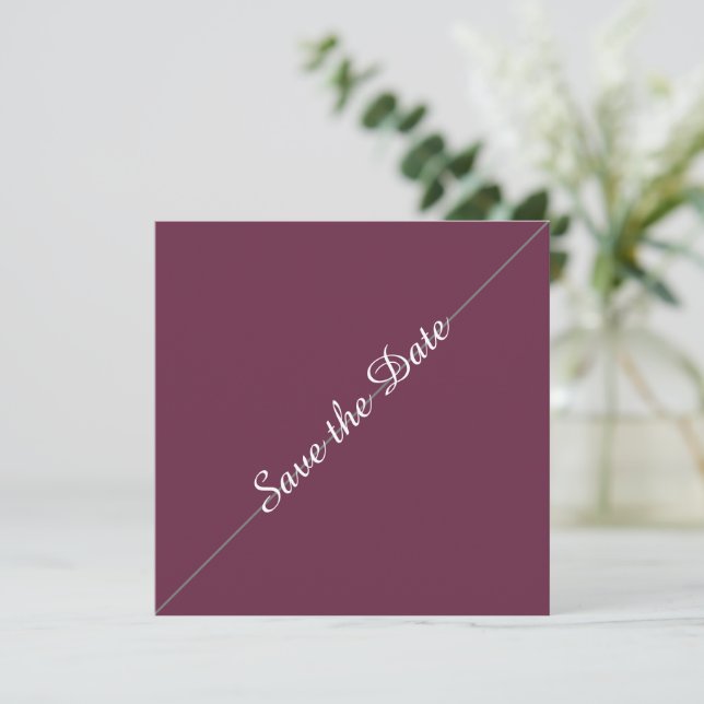 In Vogue Minimalist Save The Date (Standing Front)