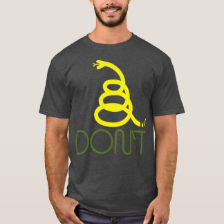 In Vogue Modern Yellow Minimalist Gadsden Snake Fl T-Shirt