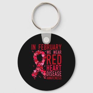 In Wear February Red Heart Disease Awareness Key Ring