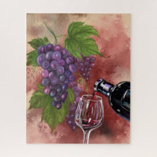 In Wine There Is Truth - Drawing Art Collection Jigsaw Puzzle