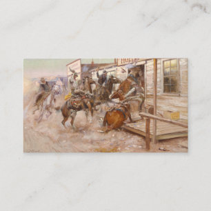 In Without Knocking 1909 - Charles Marion Russell Business Card