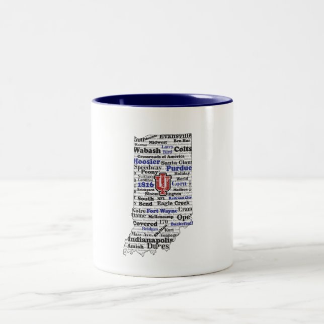 IN Word Cloud (V1 Blue) coffee mug (Center)