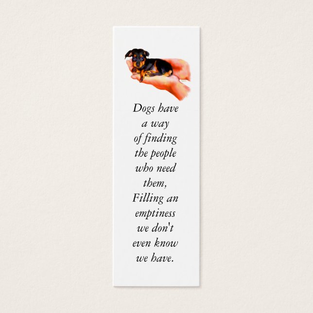 In Your Hands (Please Spay & Neuter) Bookmark (Front)