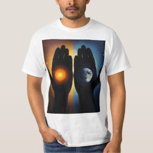 ✋🌞🌙 In Your Hands: Sun and Moon Held T-Shirt