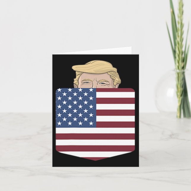 In Your Pocket Usa Election Trump For 2024 4th Of  Card (Front)