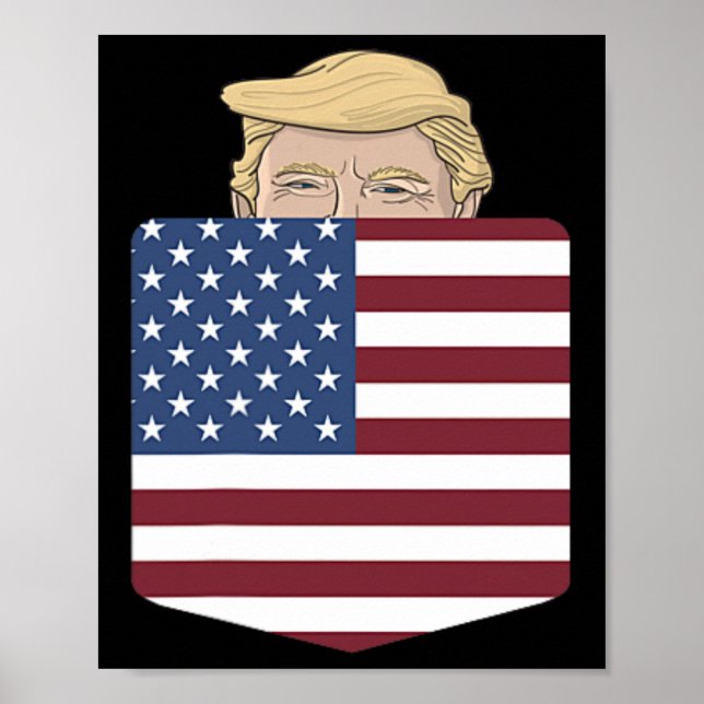 In Your Pocket Usa Election Trump For 2024 4th Of  Poster (Front)