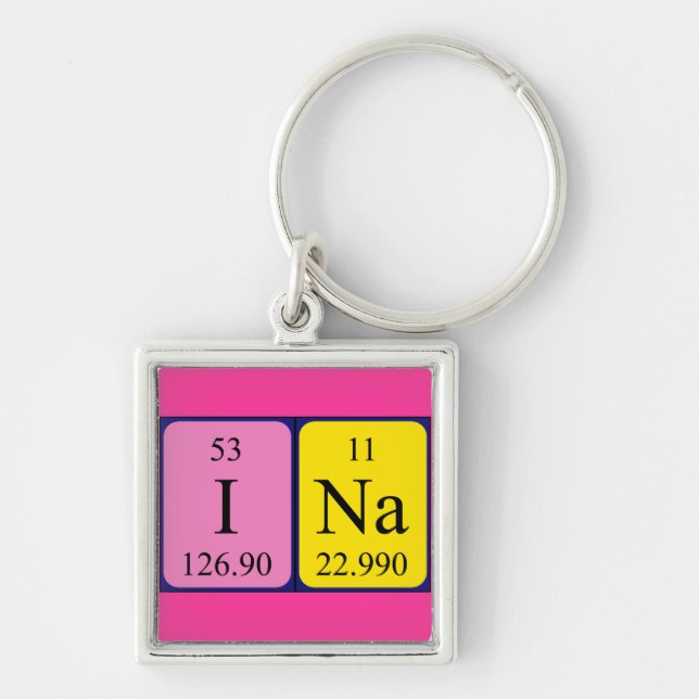 Ina periodic table name keyring (Front)