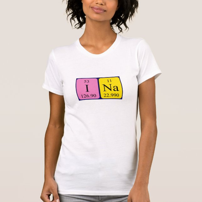 Ina periodic table name shirt (Front)