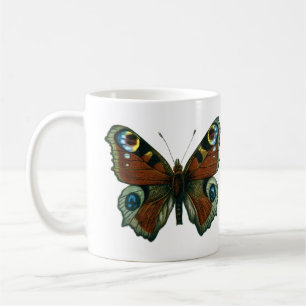 Inachis io - The European Peacock Butterfly Coffee Mug
