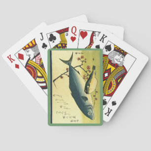 Inada & Fugu - Hiroshige's Japanese Fish Print Playing Cards