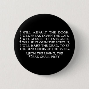 Inanna/Ishtar Entering Underworld Quote 6 Cm Round Badge