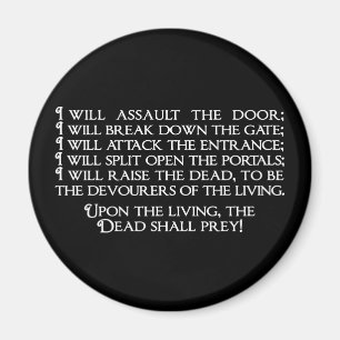 Inanna/Ishtar Entering Underworld Quote Magnet