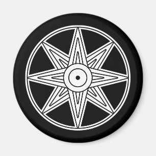 Inanna Star Symbol Magnet
