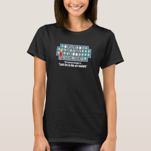 Inappropriate Adult Humour Quiz Puzzle Game Show M T-Shirt