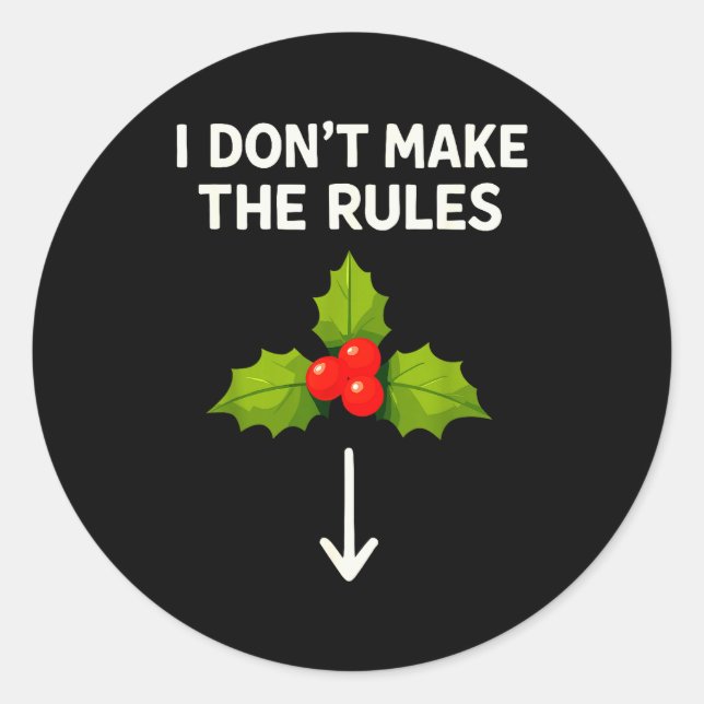 Inappropriate Christmas Shirts Men, Funny Adult Mi Classic Round Sticker (Front)