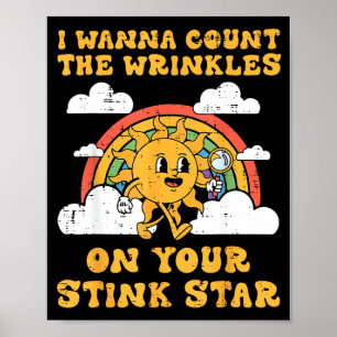 Inappropriate I W Count Wrinkles Funny Humor Men W Poster