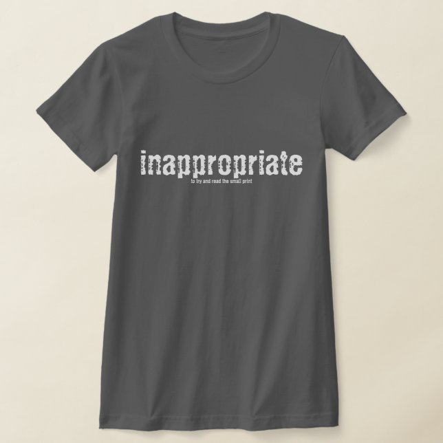 Inappropriate T-Shirt (Laydown)