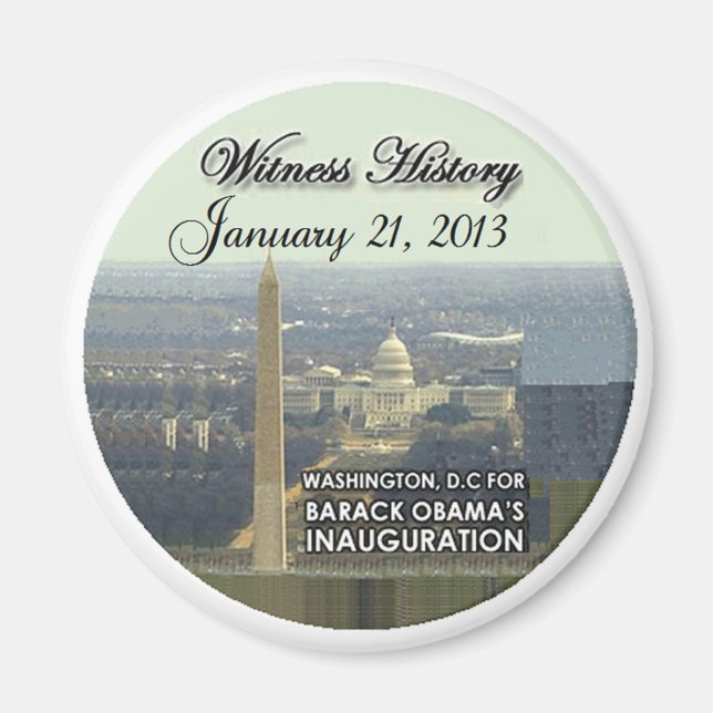 Inaugural 2013 magnet (Front)