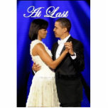 Inaugural Ball Dance Standing Photo Sculpture<br><div class="desc">Michelle and Barack Obama share their first Inaugural ball dance to the song. "At Last"</div>