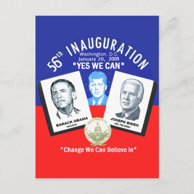 Inaugural JFK Postcard (Front)