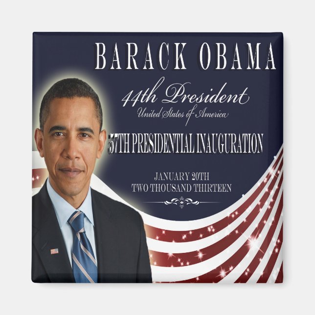 Inauguration 2013 Obama Magnet (Front)
