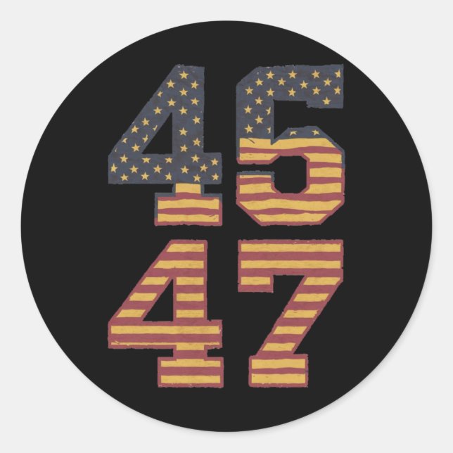 Inauguration 2025  classic round sticker (Front)